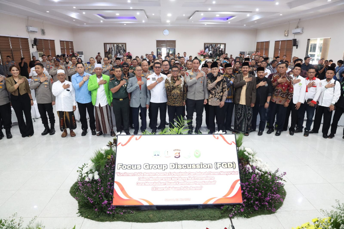Gubernur Banten Andra Soni Pimpin Deklarasi Tolak Aksi Premanisme