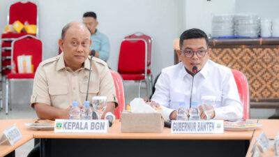 Gubernur Banten, Andra Soni mengatakan Pemerintah Provinsi Banten bersama dengan pemerintah kabupaten/kota se-Provinsi Banten mendukung percepatan pembangunan Satuan Pelayanan Pemenuhan Gizi (SPPG) di kabupaten/ kota. SPPG merupakan unit pelaksana Program Makan Bergizi Gratis (MBG).