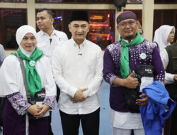 Wagub Banten A. Dimyati lepas sekaligus beri arahan kepada jamaah haji Kloter 33 JKG Kabupaten Pandeglang