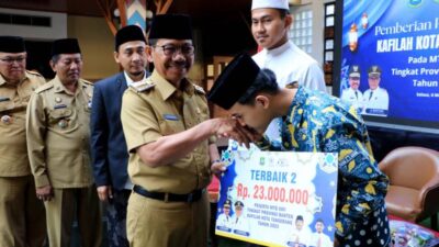 Kafilah Kota Tangerang meraih posisi tiga besar di MTQ XXII Provinsi Banten 2025, mendapatkan apresiasi dari Wali Kota H. Sachrudin.