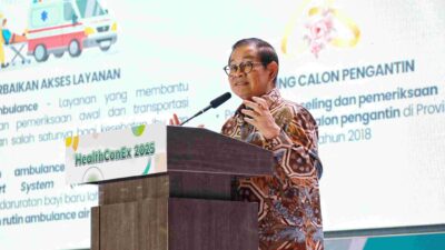 Gubernur DKI Jakarta, Pramono Anung, menghadiri HealthConEX 2025 untuk memperkuat layanan Kesehatan Ibu dan Anak (KIA) di Jakarta.