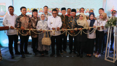 Gubernur Banten, Andra Soni, meresmikan RSUD H. Muhammad Irsyad Djuwaeli Labuan di Kabupaten Pandeglang, Banten.