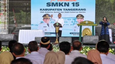 Gubernur Banten Resmikan SMKN 15, Tegaskan Komitmen Sekolah Gratis dan Anti Korupsi