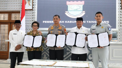 Pemkab Tangerang dan mitra terkait telah resmi menandatangani kesepakatan untuk program Traffic Accident Claim System (TACS).