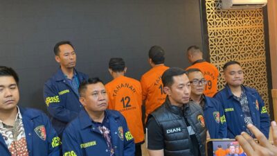 Polda Banten menetapkan MS, Ketua KADIN Kota Cilegon, sebagai tersangka dalam kasus permintaan proyek PT Chandra Asri senilai Rp 5 triliun.