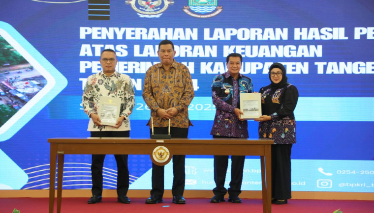 Pemkab Tangerang meraih predikat Wajar Tanpa Pengecualian (WTP) ke-17 dari BPK RI Perwakilan Banten atas LKPD Tahun 2024.
