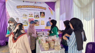 Dinas Pertanian dan Ketahanan Pangan Kabupaten Tangerang bersama Kecamatan Tigaraksa menggelar Gerakan Pangan Murah (GPM)