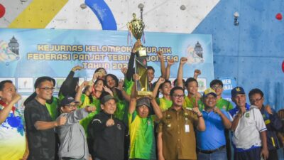 Jawa Timur Juara Umum Kejurnas Panjat Tebing KU 2025