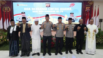 Polda Banten gelar doa lintas agama dan santunan anak yatim sambut Hari Bhayangkara ke-79, simbol persatuan dan semangat kebangsaan.