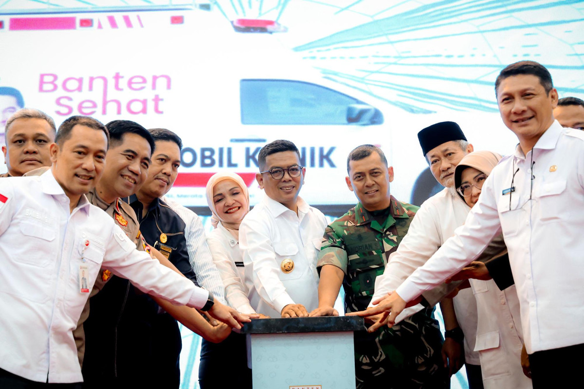 Gubernur Banten, Andra Soni meluncurkan Mobile Clinic berbasis Telemedicine di Pendopo Gubernur Banten, KP3B Curug, Kota Serang, Rabu (4/6/2025).