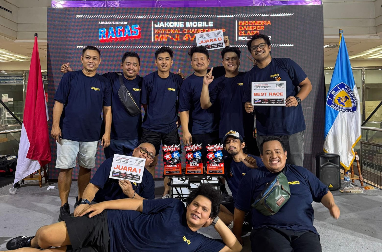 Tim TRQ Tangsel raih Juara 1, 6, dan Best Race di Kejurnas Mini 4WD 2025. Prestasi ini jadi modal kuat menuju seri selanjutnya di Bali.