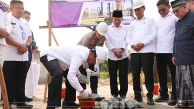 Bupati Tangerang, Moch. Maesyal Rasyid, meresmikan pembangunan Gedung Mako Polsek Sepatan pada 13 Juni 2025.