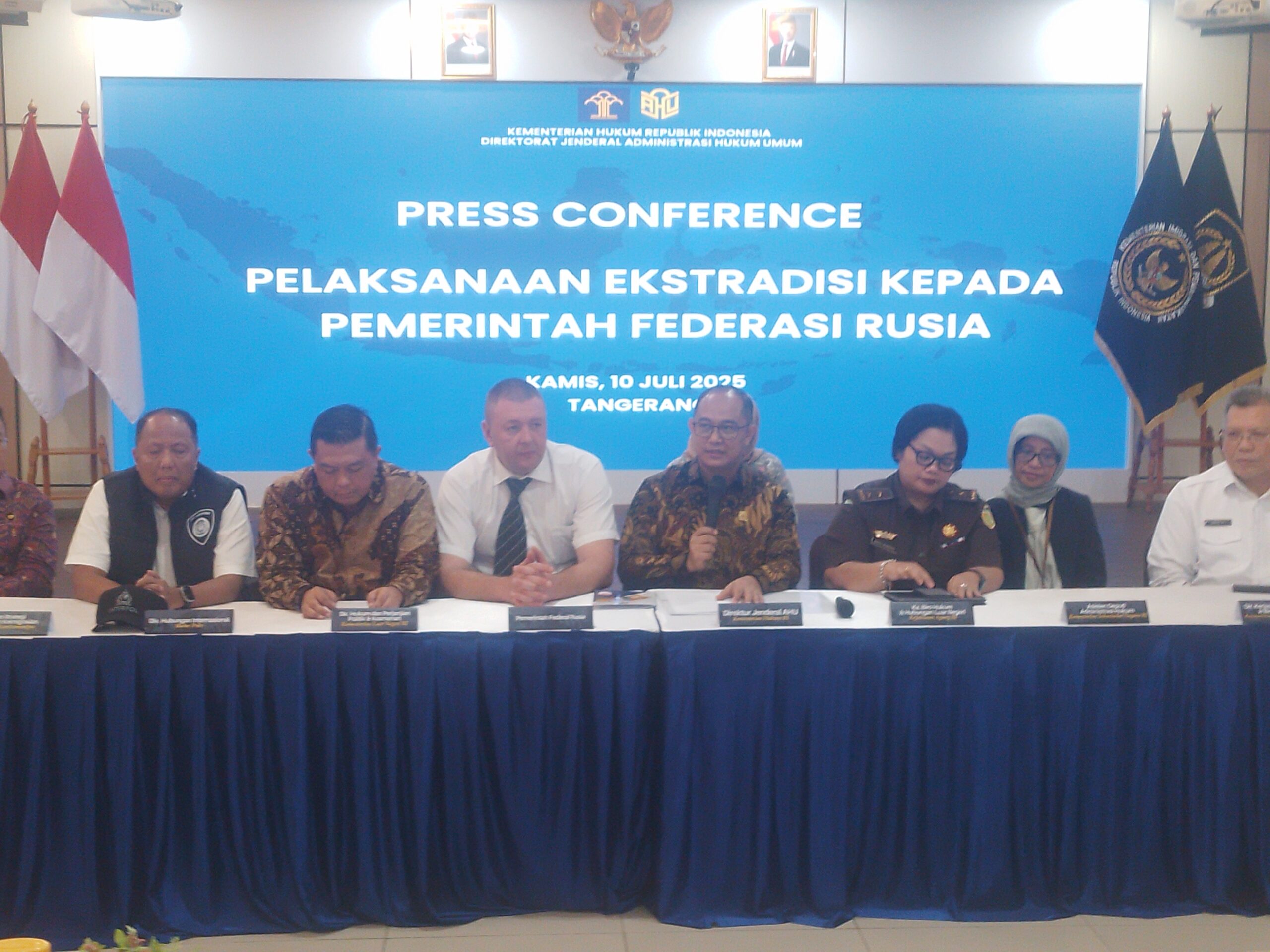 Kemenkum RI Ekstradisi WNA Rusia Kasus Organisasi Kriminal