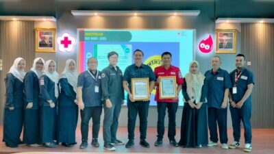 PMI Kabupaten Tangerang berhasil mempertahankan dua sertifikat ISO internasional untuk mutu layanan dan keamanan data donor darah.