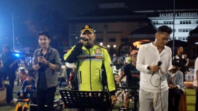 Gelar Cipkon, Kapolres Metro Tangerang Kota Nyayi Bareng Masyarakat di Taman Elektrik