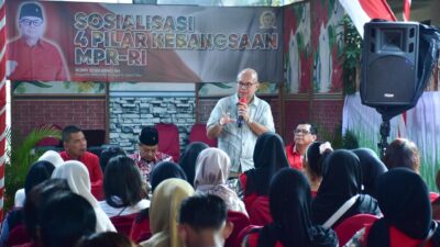 Anggota MPR RI, Romy Soekarno, S.H., melaksanakan Sosialisasi Empat Pilar MPR RI di Kota Blitar. Minggu (29/06/2025).