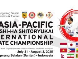 Tangsel Tuan Rumah Kejuaraan Karate Asia Pasifik 2025, 9 Negara Siap Berlaga