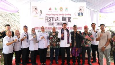 Bupati Tangerang hadiri Festival Batik di Kampung Budaya Kemuning, dukung pengrajin lokal dan dorong pemakaian batik khas daerah.