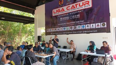 Liga Catur Percasi Kabupaten Tangerang Putaran Keempat digelar meriah bertepatan dengan Hari Catur Internasional di Solear.