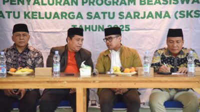 Pemkot Tangsel dan Baznas salurkan beasiswa SKSS kepada 35 hafidz Al-Qur’an sebagai wujud dukungan pendidikan religius di Tangsel.