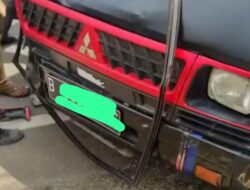 Tabrakan Dua Mobil Box di Ciputat Tangsel, Diduga Pengemudi Hindari Kucing