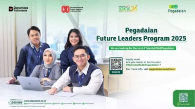 PT Pegadaian kembali membuka kesempatan emas bagi para pencari kerja yang ingin bergabung menjadi bagian dari Pegadaian melalui program Pegadaian Future Leaders Program (PFLP), yang pendaftarannya akan dibuka mulai dari 19 hingga 31 Agustus 2025.
