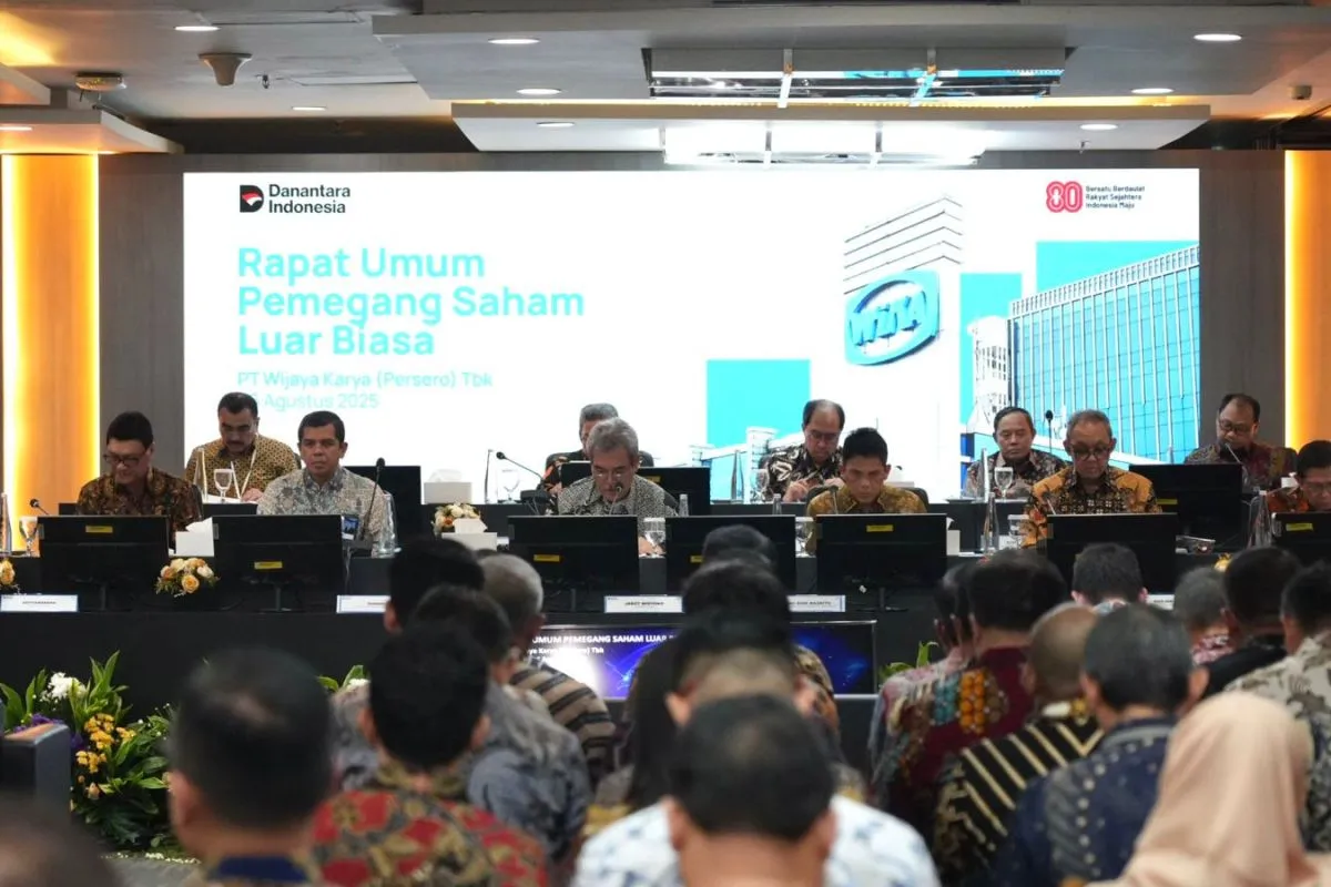 PT Wijaya Karya (WIKA) menggelar Rapat Umum Pemegang Saham Luar Biasa (RUPSLB) di WIKA Tower II. Rabu (06/08/2025)