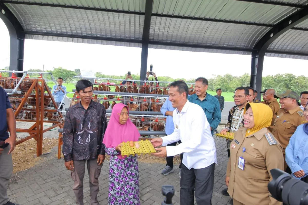 Gerakan ayam petelur mandiri (Gayatri) di Kabupaten Bojonegoro mendapatkan dukungan dari SKK Migas melalui ExxonMobil Cepu Limited (EMCL).