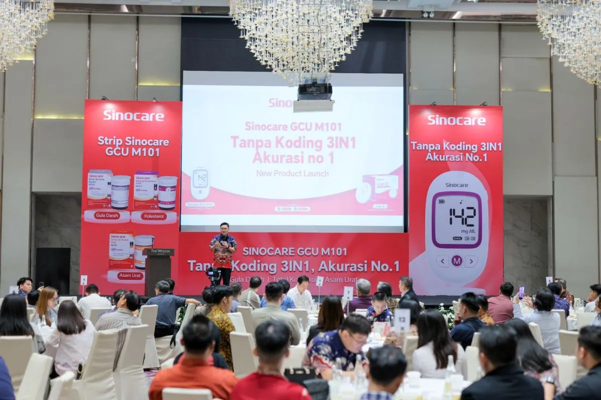 Sinocare, pemimpin global dalam manajemen digital diabetes, resmi meluncurkan GCU M101, perangkat tes tiga-in-satu tanpa kode pertama di Asia Tenggara yang mampu mengukur gula darah, asam urat, dan kolesterol total. Peluncuran berlangsung di Hotel Westin Jakarta, dihadiri 180 perwakilan distributor dari berbagai daerah di Indonesia serta para tokoh industri medis.