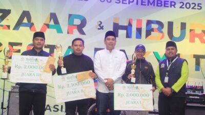Festival Hadroh Milad ke-120 Pesantren Suryalaya sukses digelar, juara diraih Mahabbatul Bidayah Bandung dengan hadiah Rp12 juta.