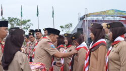 Upacara Hari Pramuka ke-64 di Cisoka resmi dibuka, dirangkai dengan Gladian Pimpinan Regu 2025 serta kegiatan edukatif Pramuka.