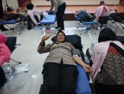 Polda Banten Gelar Donor Darah Sambut HUT Polwan ke-77