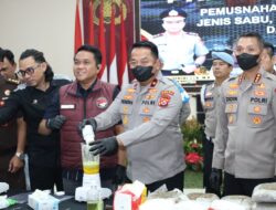 Barang Bukti Narkoba Dimusnahkan, Polda Banten Tegaskan Komitmen Perangi Peredaran Gelap