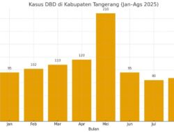 Dinkes Tangerang Catat 896 Kasus DBD Januari–Agustus 2025, Mayoritas di Wilayah Perkotaan