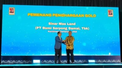 Sinar Mas Land raih CSR & PDB Award 2025 berkat program pertanian berkelanjutan dan pelestarian budaya lewat permainan tradisional.