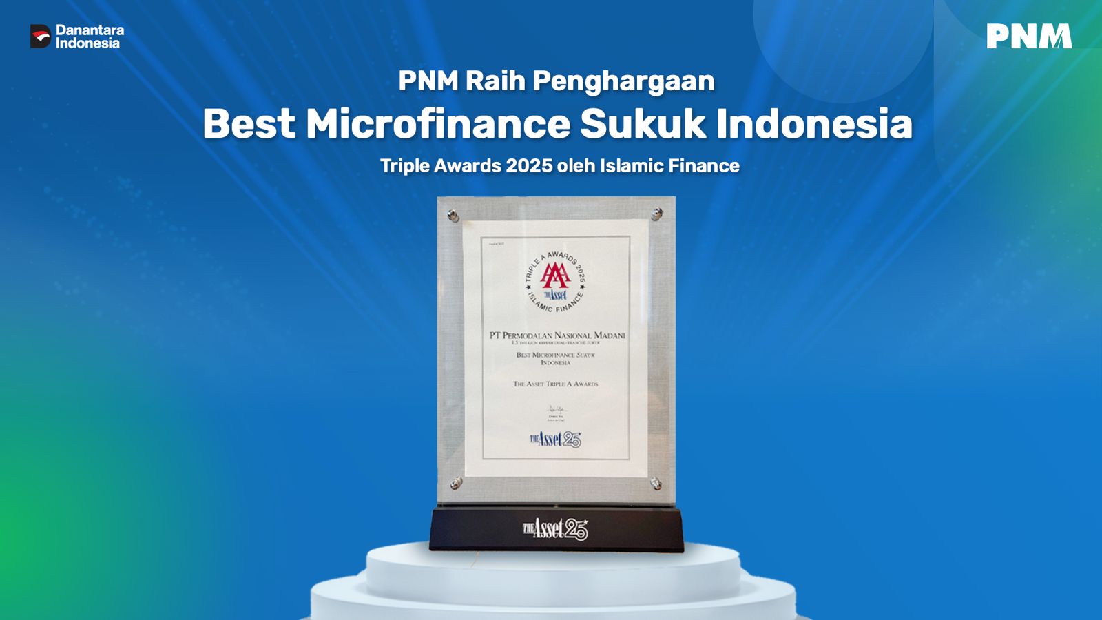 PNM Raih Penghargaan Internasional Kategori Best Microfinance Sukuk 2025