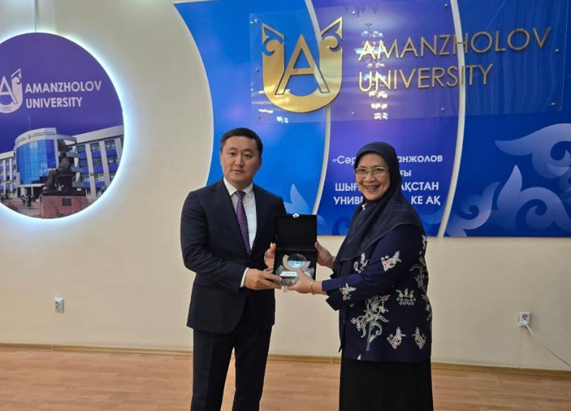 FEB Trisakti jalin kolaborasi akademik dan riset dengan Sarsen Amanzholov University Kazakhstan untuk perkuat internasionalisasi kampus.