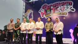 Bupati Maesyal Rasyid buka HUT ke-393 Kabupaten Tangerang dengan Festival UMKM, Bedah Rumah, dan hiburan gratis untuk warga.
