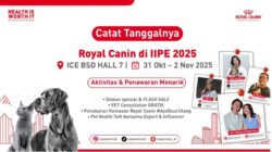 Royal Canin tampil di IIPE 2025 dengan konsep nutrisi presisi untuk hewan peliharaan dan kampanye kepemilikan bertanggung jawab.