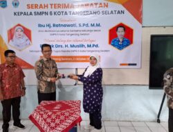 Muslih Resmi Pimpin SMPN 6 Tangsel, Fokus Awasi Pembangunan Sekolah