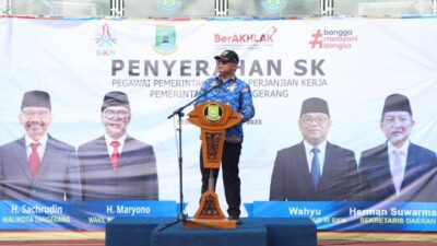 Pelantikan 5.591 PPPK Paruh Waktu di Kota Tangerang memperkuat birokrasi dan pelayanan serta memberi kepastian honorer.