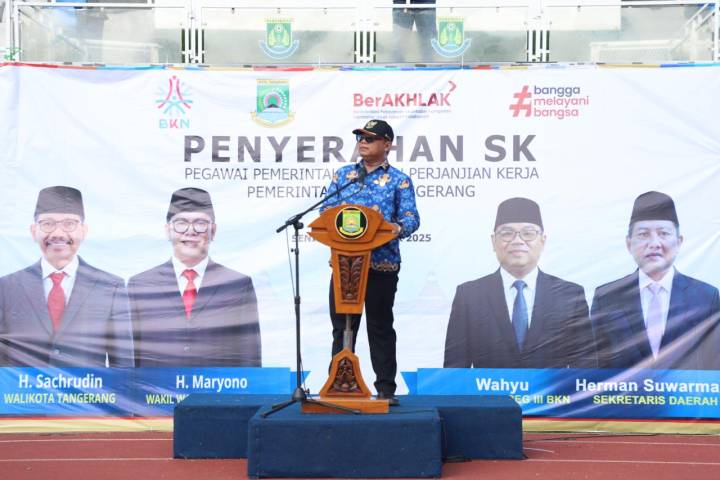 Pelantikan 5.591 PPPK Paruh Waktu di Kota Tangerang memperkuat birokrasi dan pelayanan serta memberi kepastian honorer.