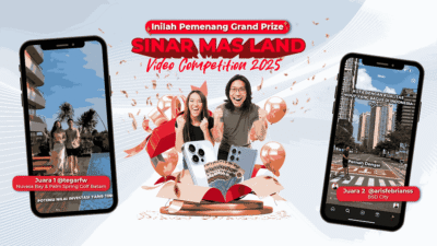 SMLVC 2025 memilih pemenang utama dari 600 video kreatif nasional yang menampilkan pengalaman inspiratif di proyek Sinar Mas Land.