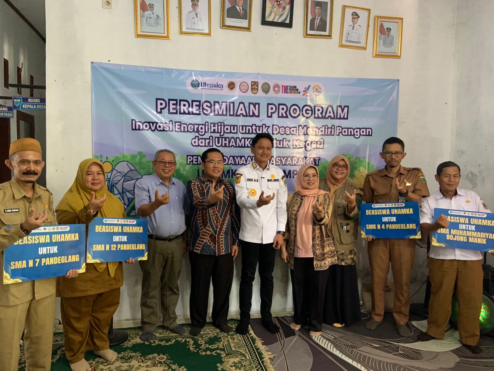 Uhamka resmikan inovasi energi hijau di Pandeglang untuk wujudkan desa mandiri pangan dan tingkatkan kesejahteraan masyarakat.