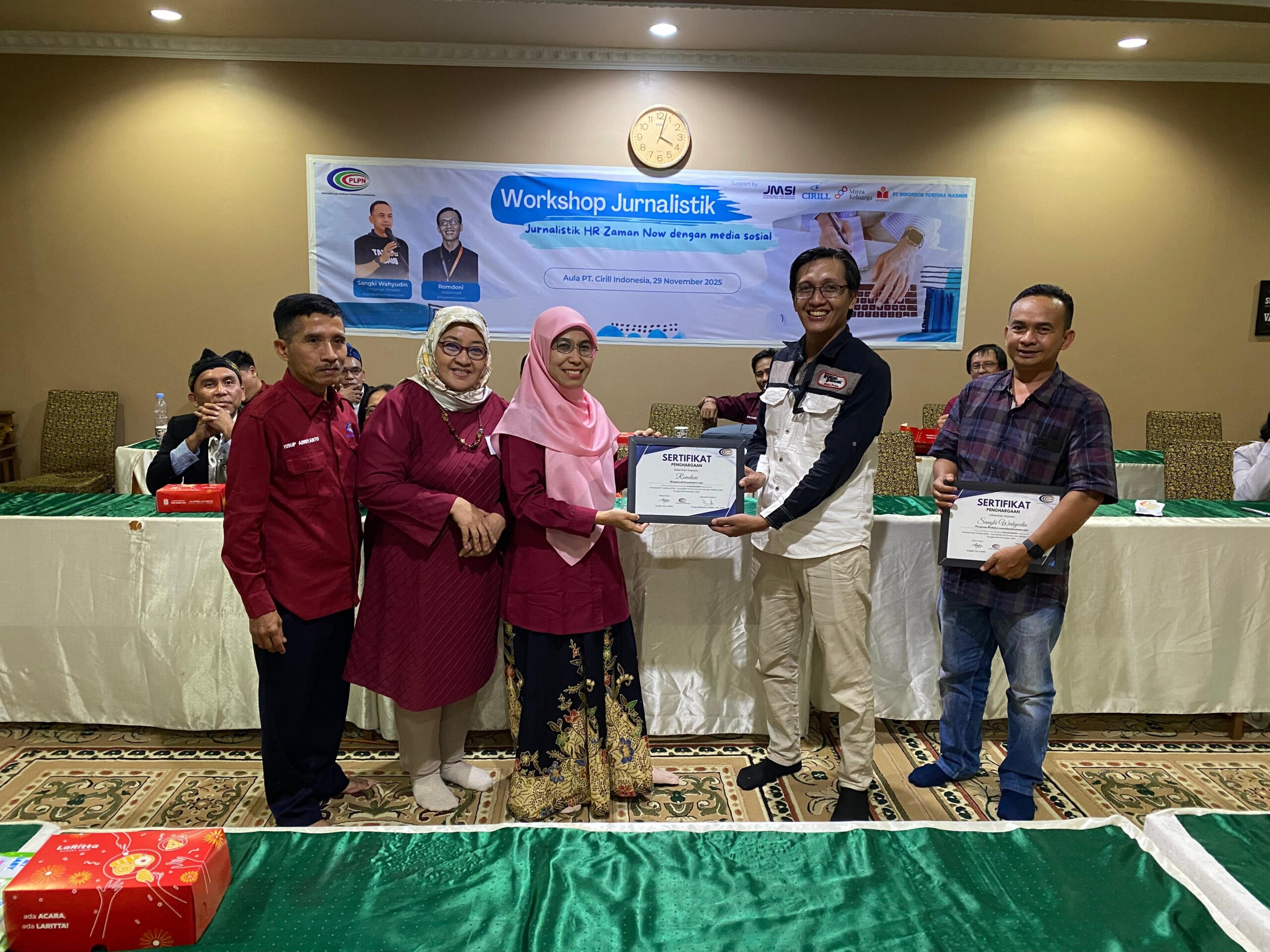 PLPN dan JMSI gelar pelatihan jurnalistik untuk HR guna meningkatkan keterampilan publikasi dan pemanfaatan media sosial perusahaan.