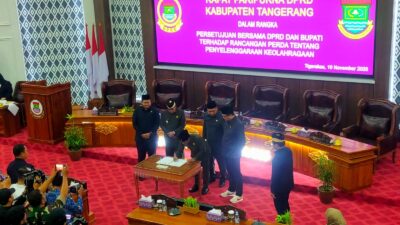 DPRD dan Pemkab Tangerang sahkan Perda Keolahragaan untuk perkuat pembinaan atlet, pengembangan sarana, dan kepastian hukum olahraga.