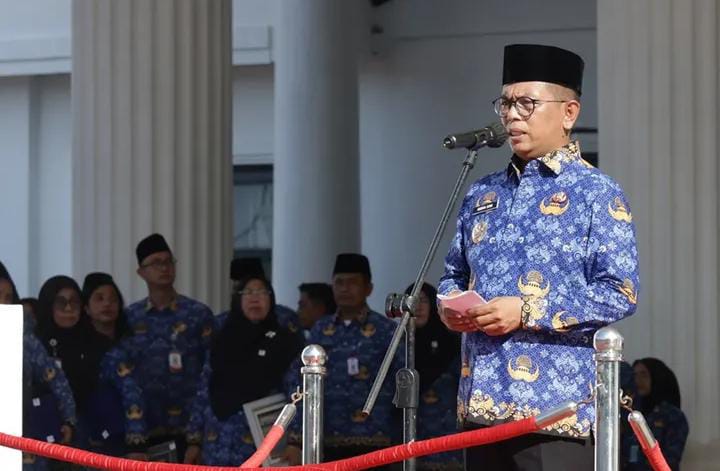 Gubernur Andra Soni ajak ASN Banten solid, berintegritas, adaptif digital, dan siap wujudkan reformasi birokrasi pada HUT ke-54 Korpri.