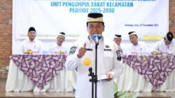 Bupati Tangerang Moch. Maesyal Rasyid melantik pengurus UPZ kecamatan 2025 dan membuka Rakorda guna optimalisasi pengelolaan zakat.