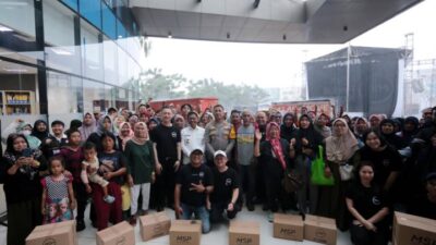 Pemkot, Polres, dan MSP menyalurkan 1.000 paket bantuan pangan untuk memperkuat kepedulian serta solidaritas warga Kota Tangerang.