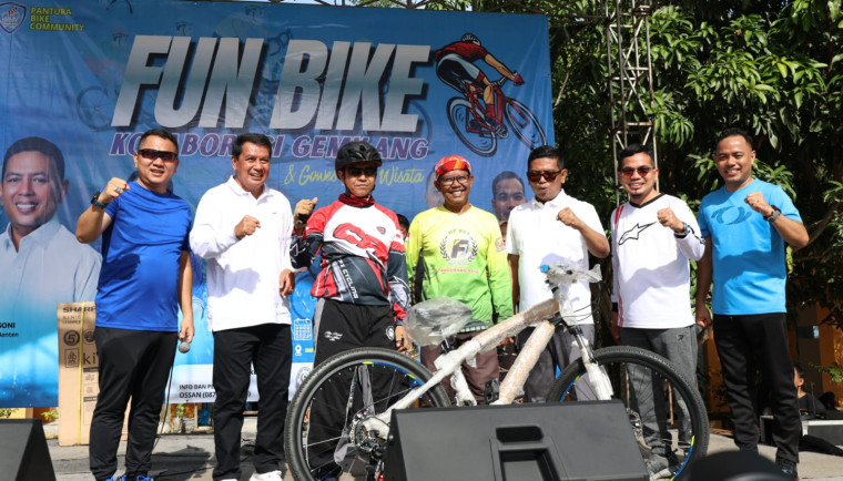 Bupati Tangerang dan Gubernur Banten membuka Fun Bike Kolaborasi Gemilang di Mauk untuk mendorong wisata desa dan UMKM.